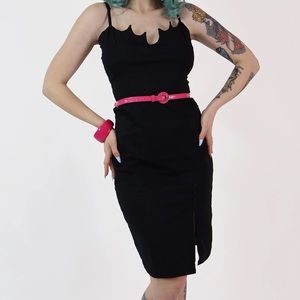 Buffy Black Bat Wiggle Dress size 10 NEW